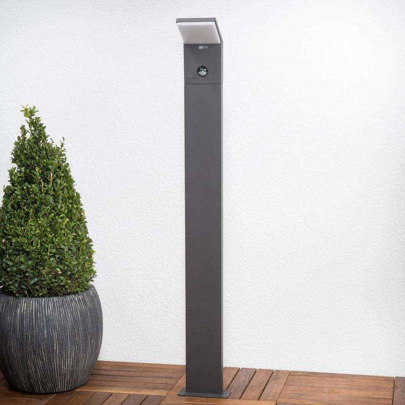 Lucande LED-Wegeleuchte Nevio, Sensor, 100cm, anthrazit von LUCANDE