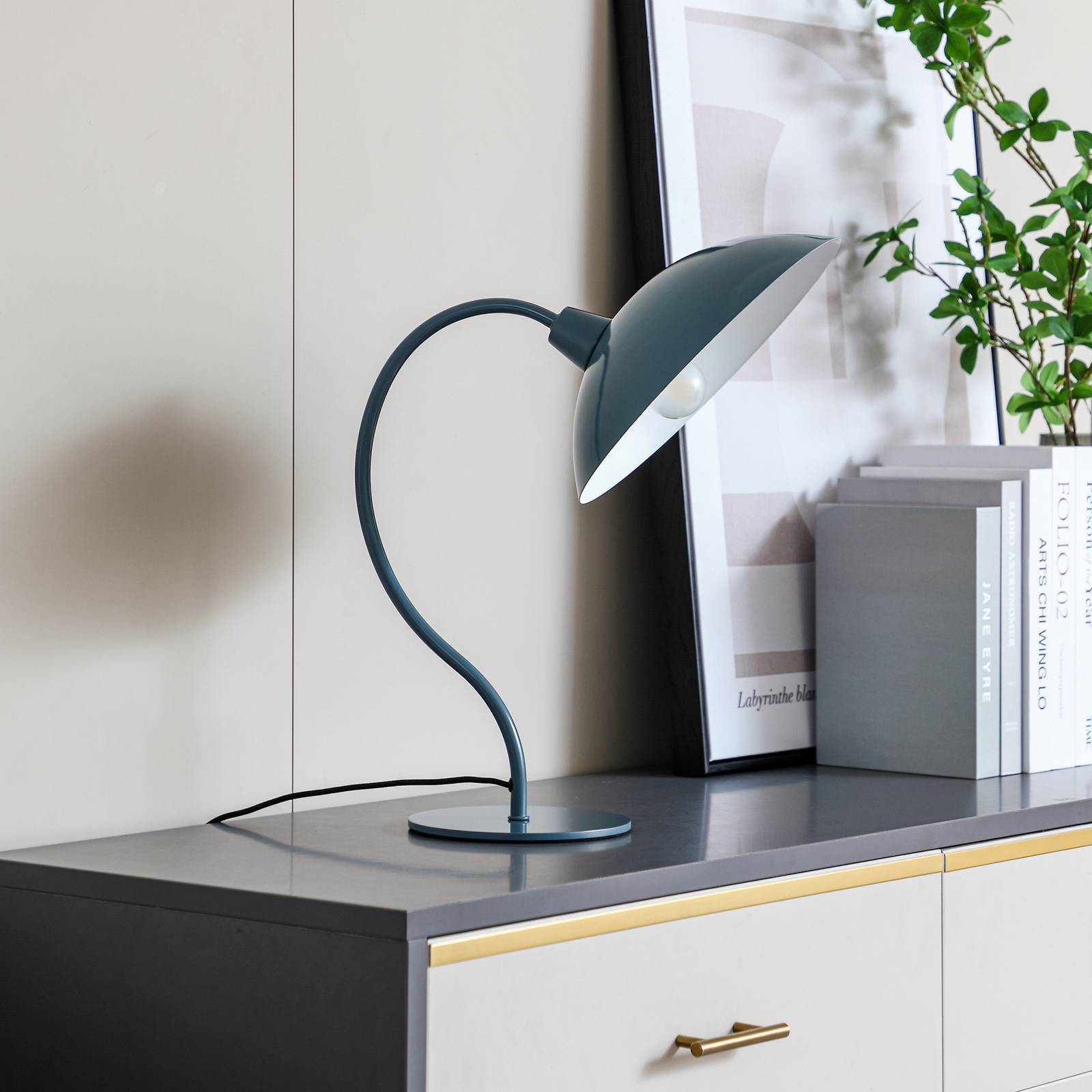 Lucande Tischleuchte Arvadon, blau, Metall, 42,75 cm hoch Lucande Tischleuchte Arvadon, blau, Metall, 42,75 cm hoch von LUCANDE