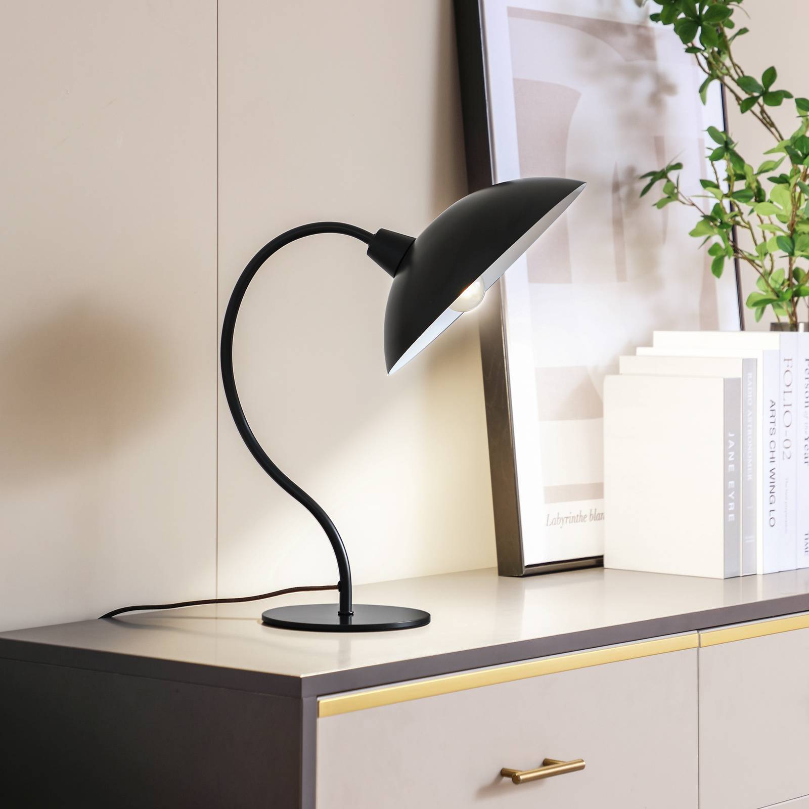 Lucande Tischleuchte Arvadon, schwarz, Metall, 42,75 cm hoch Lucande Tischleuchte Arvadon, schwarz, Metall, 42,75 cm hoch von LUCANDE