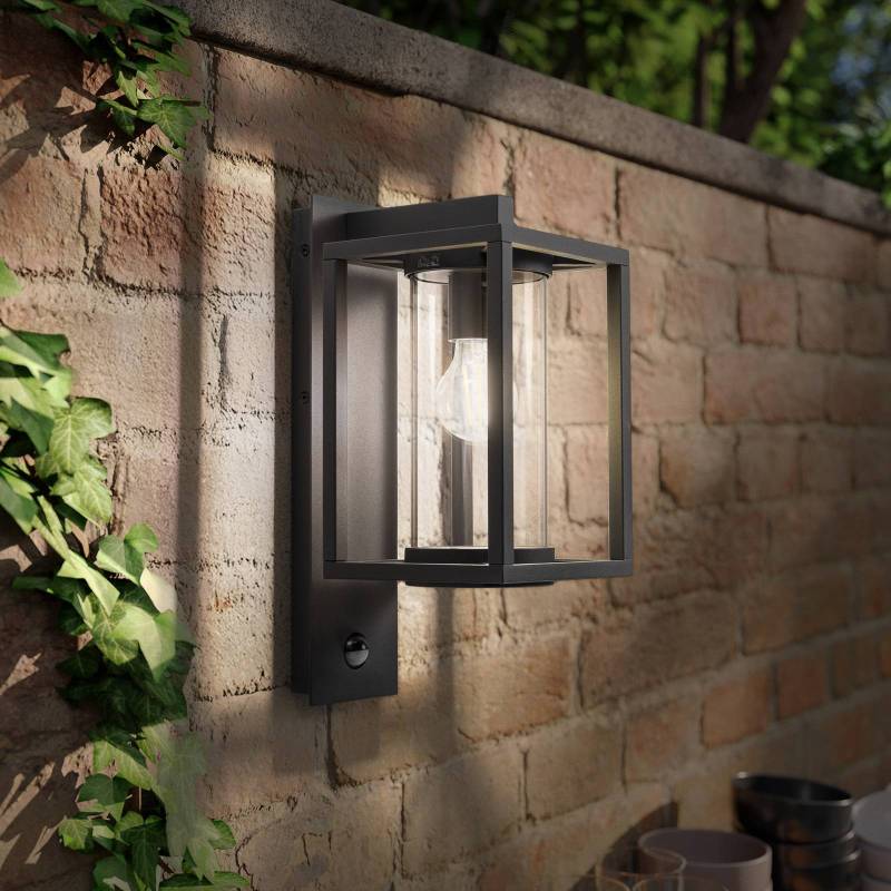 Lucande Außenwandlampe Ferda, Sensor, hängend anthrazit IP44 von LUCANDE