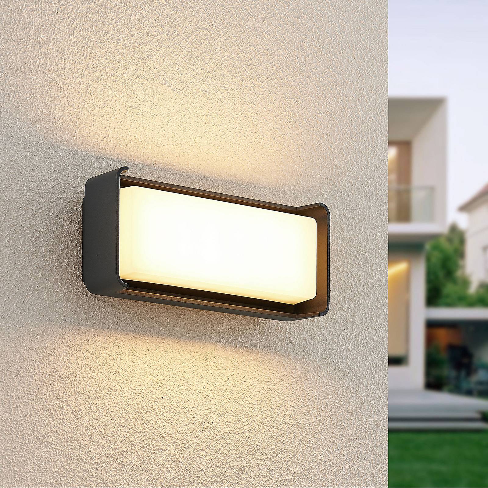 Lucande LED-Außenwandleuchte Babet, anthrazit Lucande LED-Außenwandleuchte Babet, anthrazit von LUCANDE