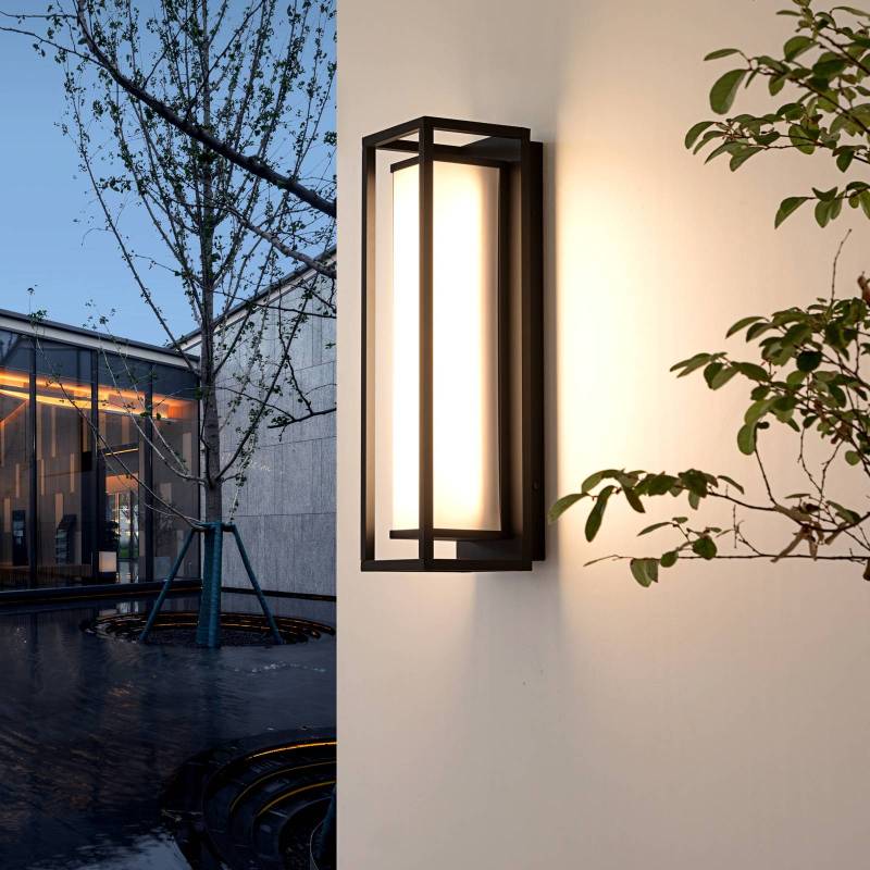 Lucande LED-Außenwandleuchte Banetti, 50 cm, schwarz, IP54 von LUCANDE