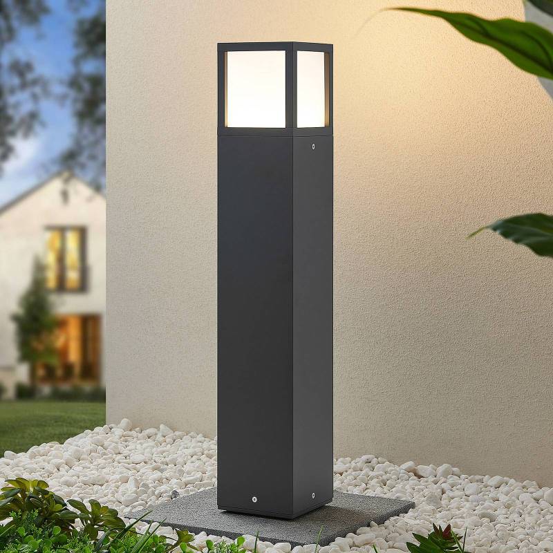 Lucande LED-Wegeleuchte Dewari, 65 cm, dunkelgrau, IP54 von LUCANDE