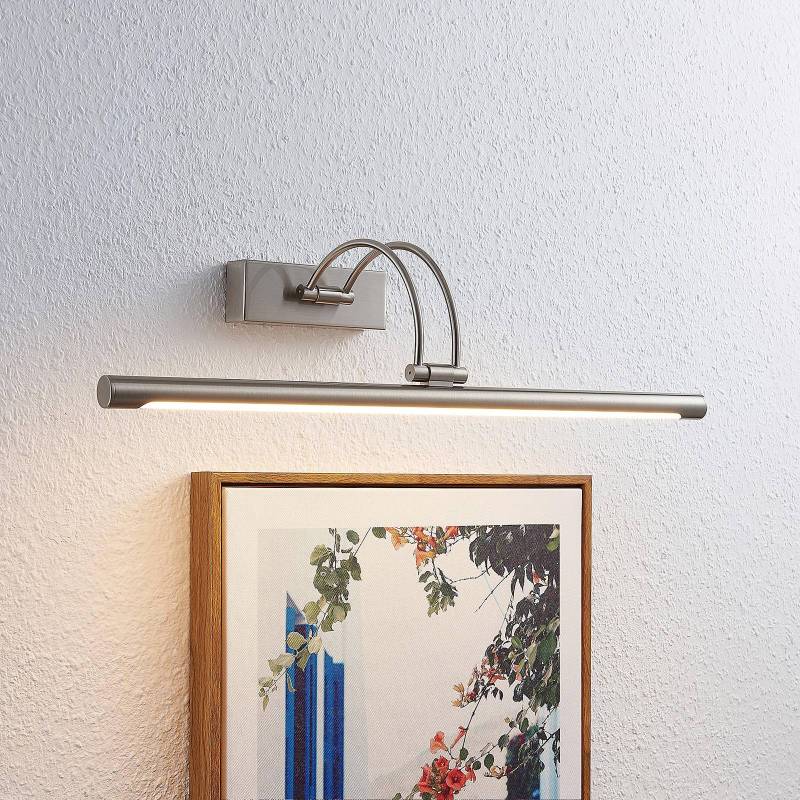 Lucande LED-Bilderleuchte Dimitrij, nickel, Metall, 54cm von LUCANDE