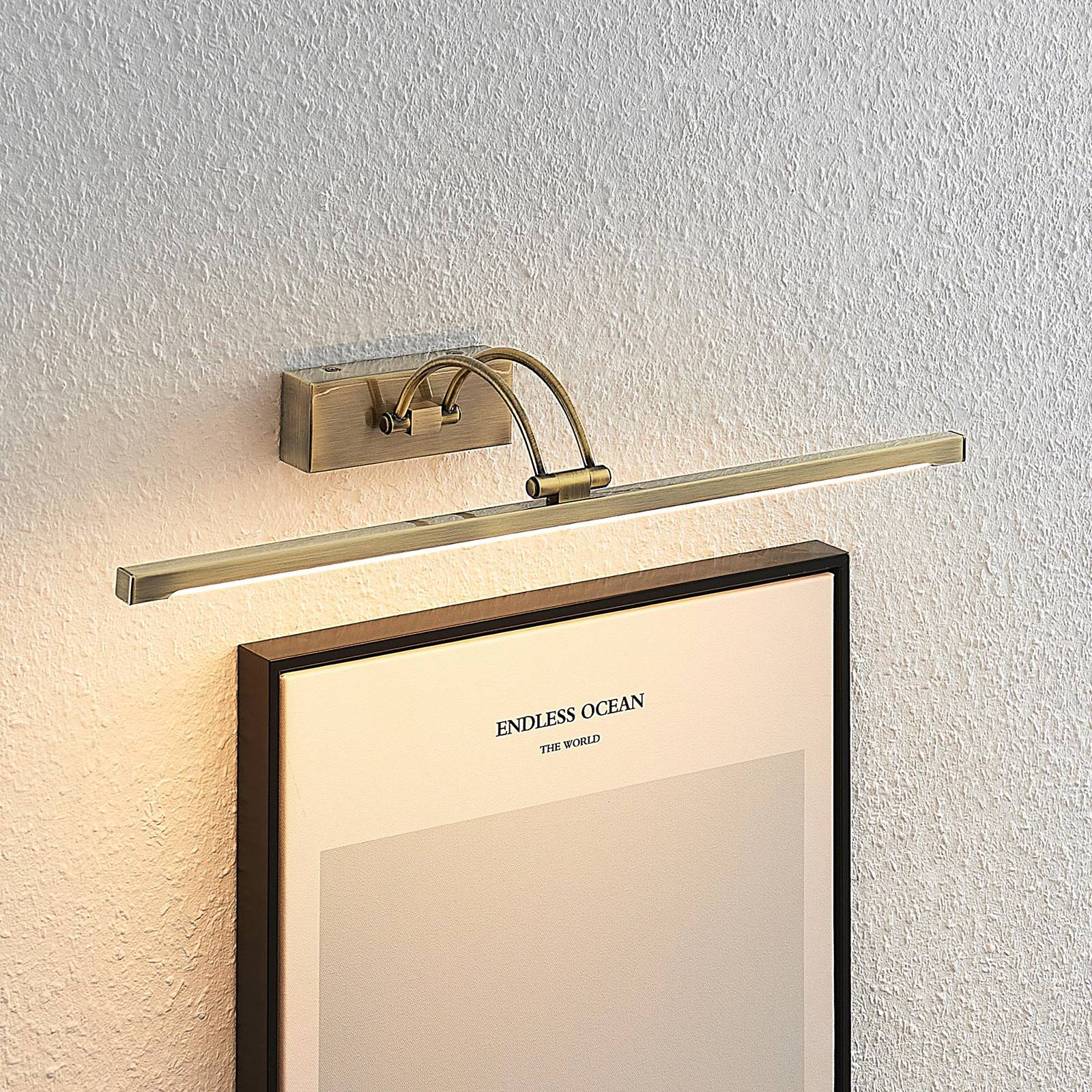 Lucande Felena LED-Bilderleuchte, messing antik Lucande Felena LED-Bilderleuchte, messing antik von LUCANDE