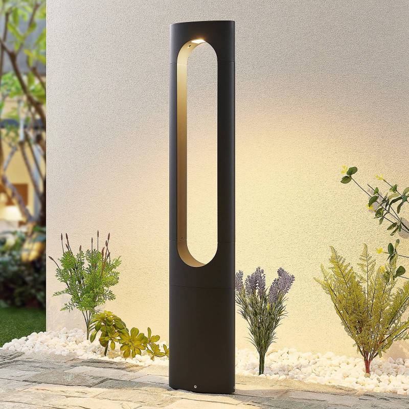 Lucande LED-Wegeleuchte Fenti, 90 cm, anthrazit, Aluminium von LUCANDE