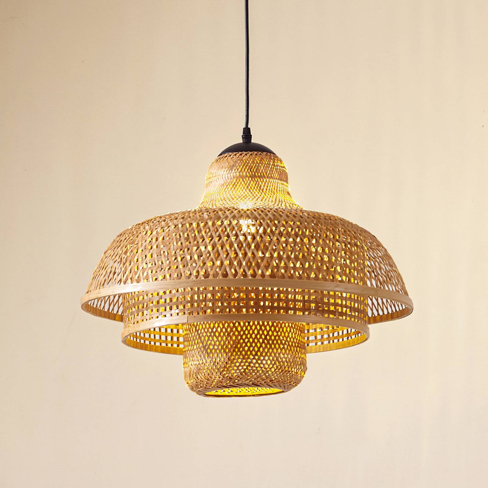 Lucande Hängeleuchte Rasmina, Bambus, Ø 50 cm, 1-flammig Lucande Hängeleuchte Rasmina, Bambus, Ø 50 cm, 1-flammig von LUCANDE