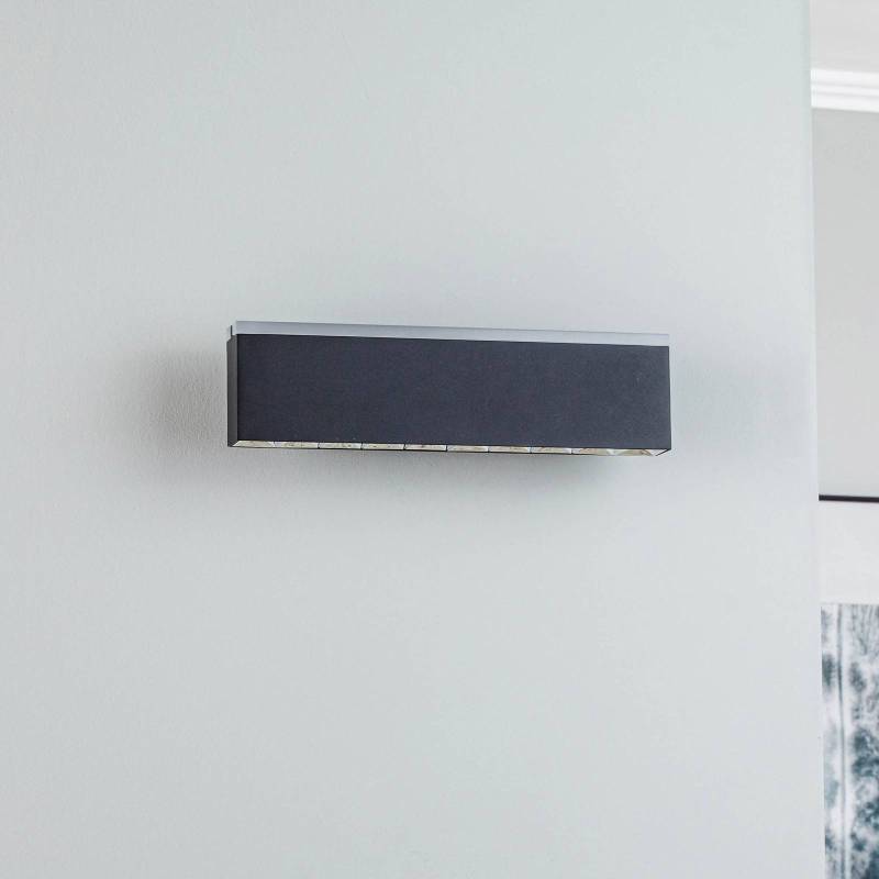 Lucande Henner LED-Wandleuchte, schwarz, 30 cm von LUCANDE