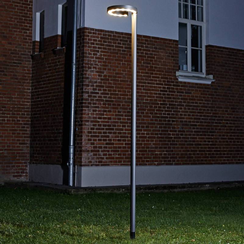 Lucande LED-Außenleuchte Jannis, anthrazit, Metall, 200cm von LUCANDE