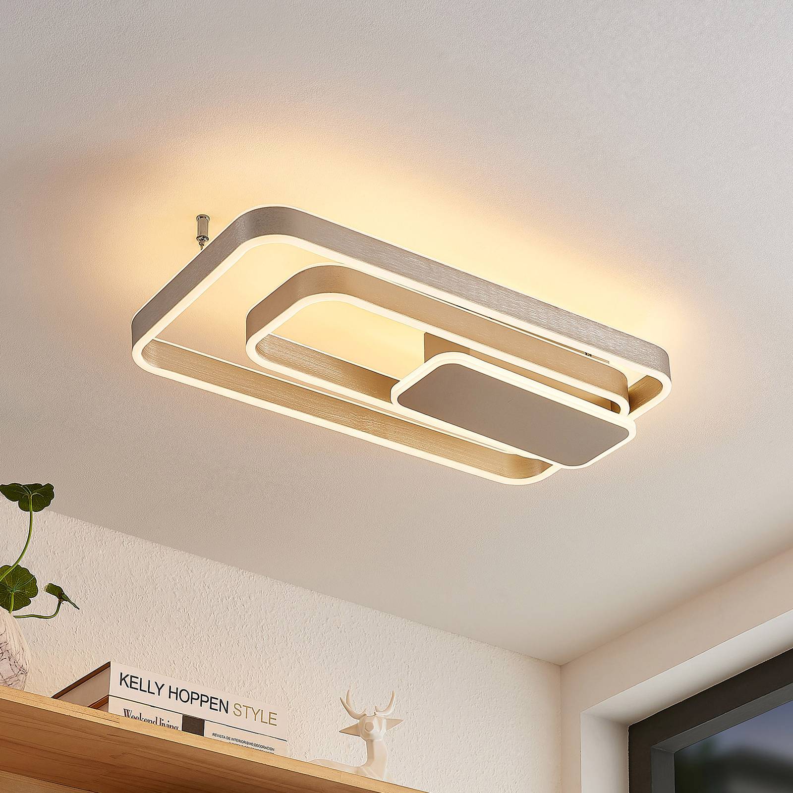 Lucande Kadira LED-Deckenlampe, 60 cm, nickel Lucande Kadira LED-Deckenlampe, 60 cm, nickel von LUCANDE