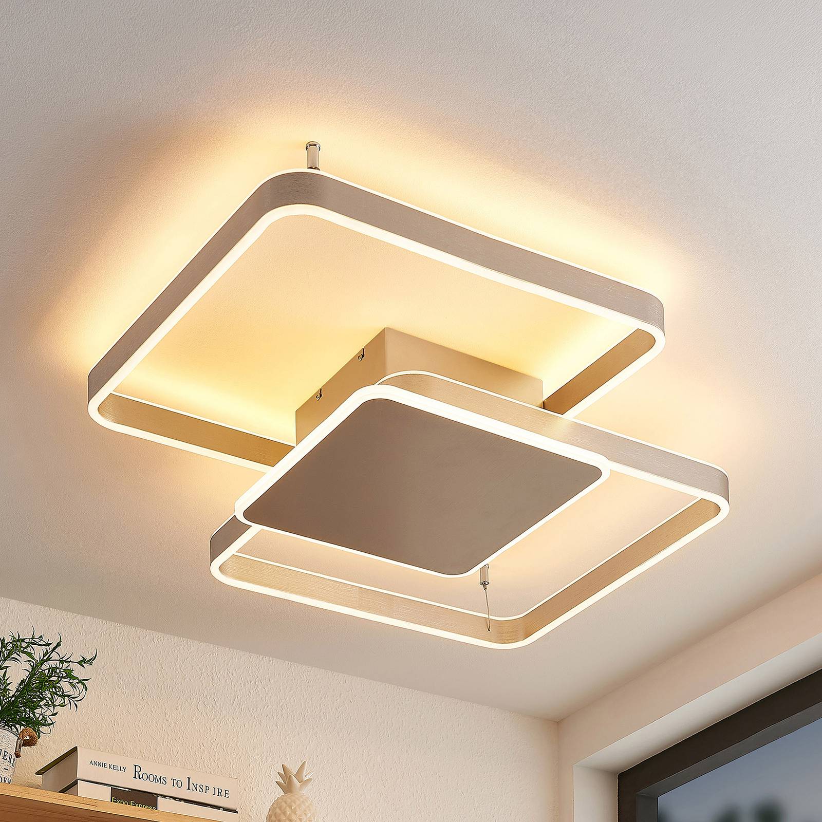 Lucande Kadira LED-Deckenlampe, 70 cm, nickel Lucande Kadira LED-Deckenlampe, 70 cm, nickel von LUCANDE