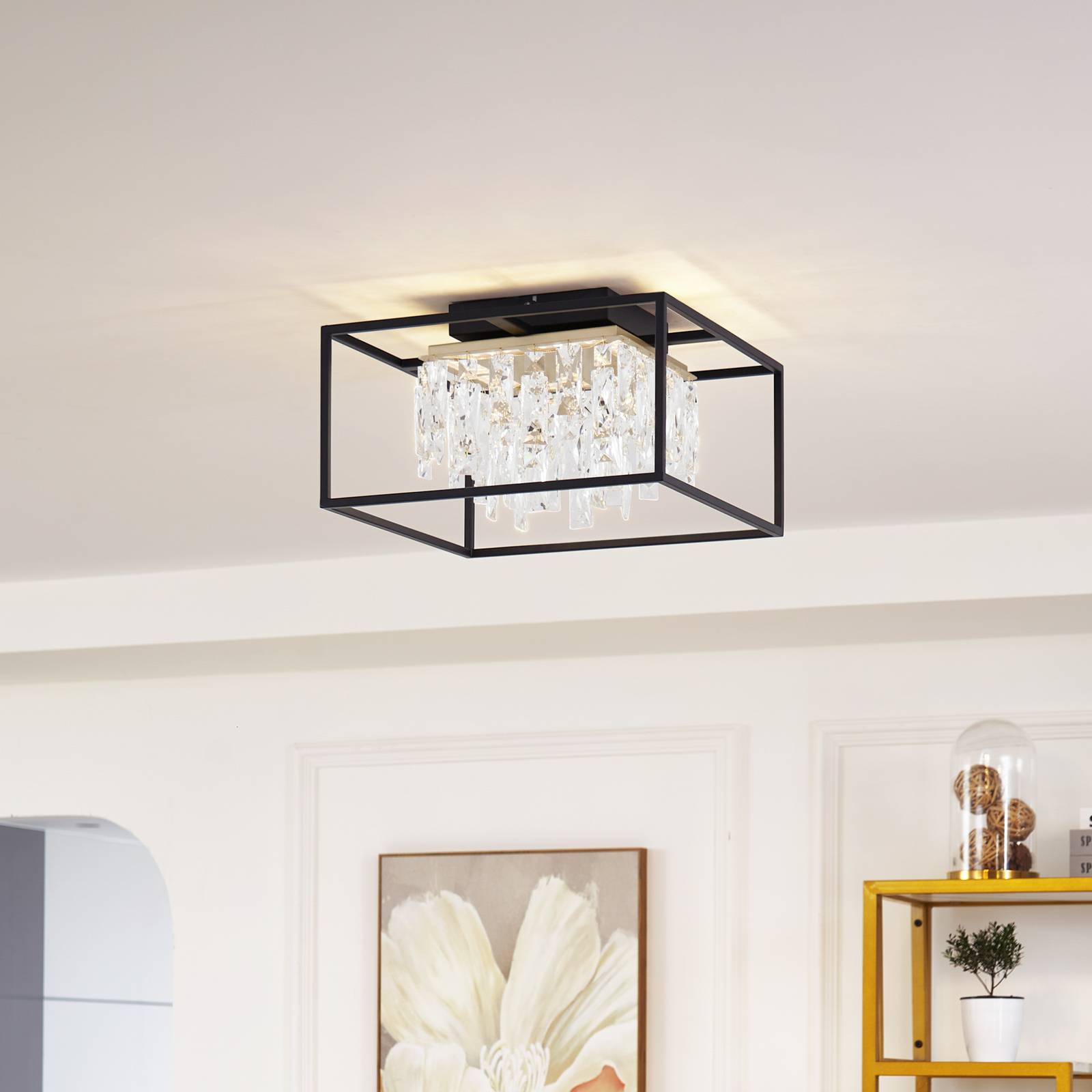 Lucande LED-Deckenlampe Kassi, schwarz, Eisen, dimmbar, 40cm Lucande LED-Deckenlampe Kassi, schwarz, Eisen, dimmbar, 40cm von LUCANDE