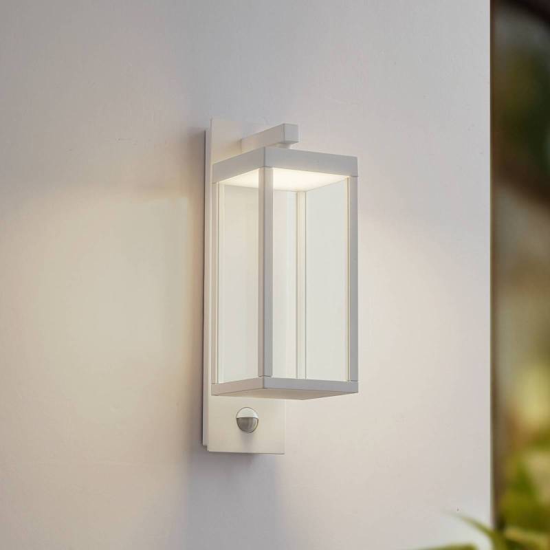 Lucande LED-Außenwandlampe Ferdinand, weiß, Sensor, 38 cm von LUCANDE