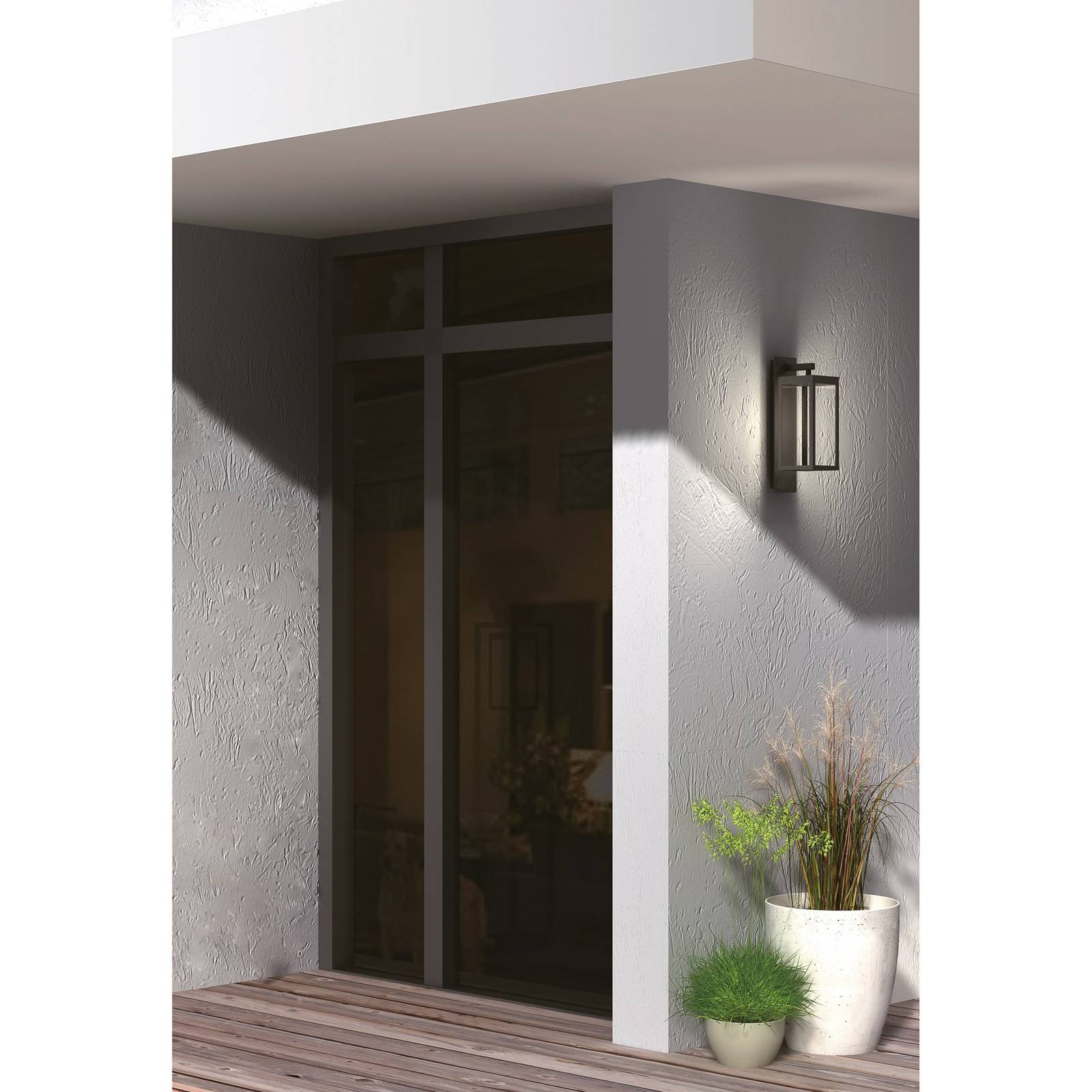 Lucande LED-Außenwandleuchte Ferdinand, 2er-Set, grau, 38 cm Lucande LED-Außenwandleuchte Ferdinand, 2er-Set, grau, 38 cm von LUCANDE