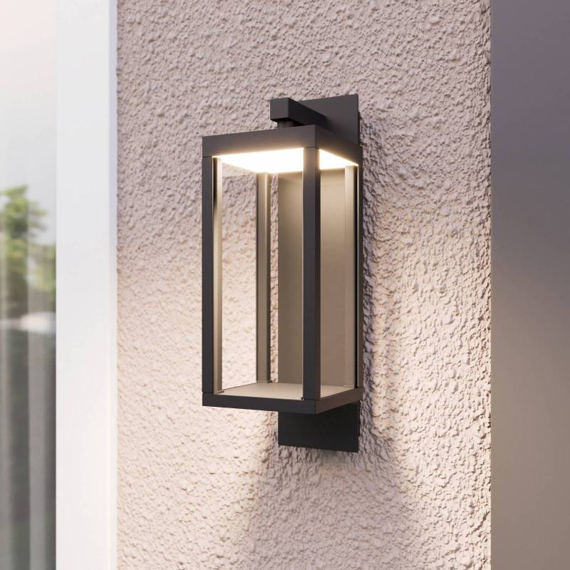 Lucande LED-Außenwandleuchte Ferdinand, 3er-Set, grau, 38 cm von LUCANDE