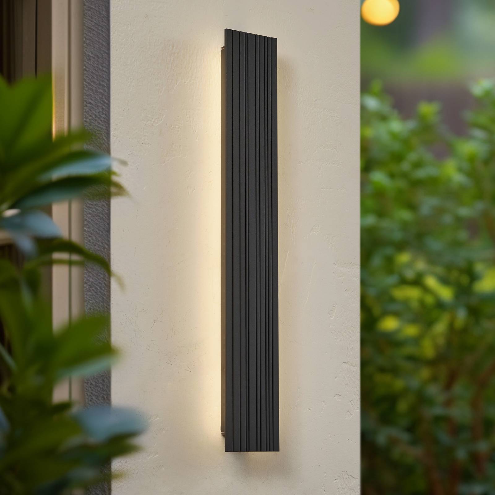 Lucande LED-Außenwandleuchte Melira, Länge 60cm, anthrazit Lucande LED-Außenwandleuchte Melira, Länge 60cm, anthrazit von LUCANDE
