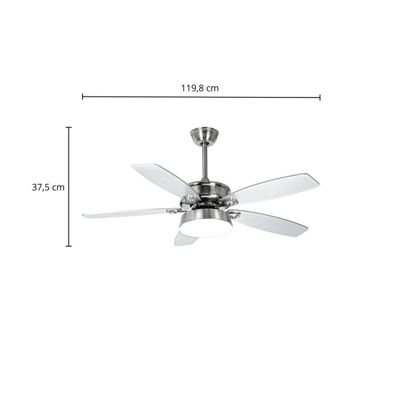 Lucande LED-Deckenventilator Kuvio, DC, leise, Ø 120 cm, CCT von LUCANDE
