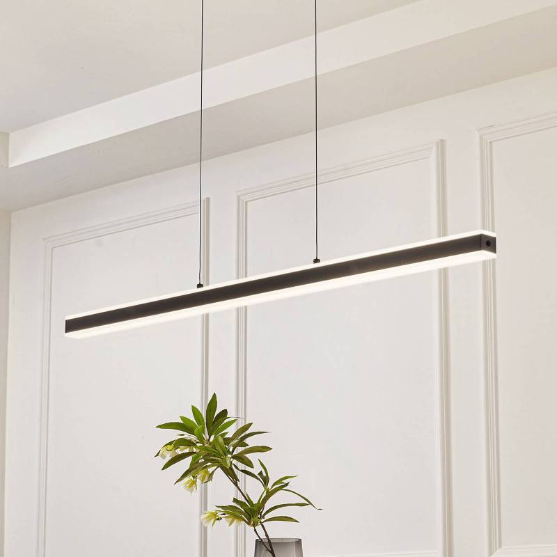 Lucande LED-Hängeleuchte Pendolo, schwarz, Aluminium, 120 cm von LUCANDE