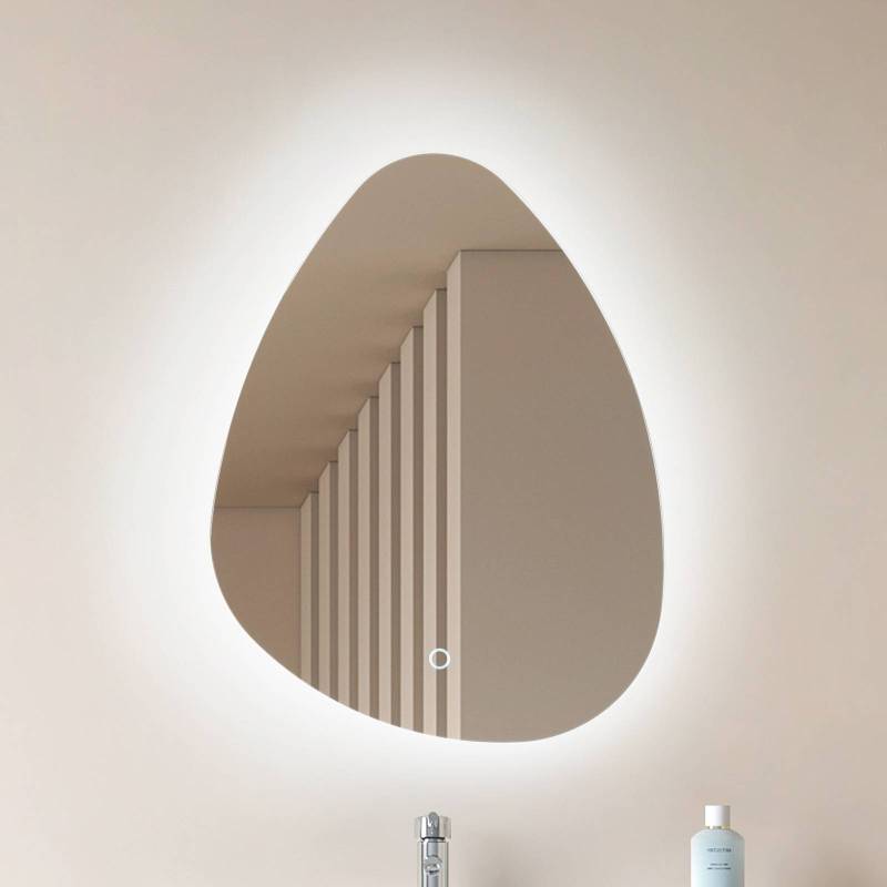 Lucande LED-Spiegel Celestiel, tropfenförmig, CCT, 60 cm von LUCANDE