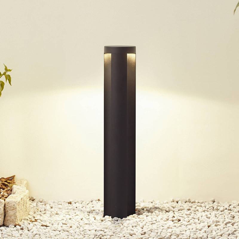 Lucande LED-Wegeleuchte Raiku, schwarz, Aluminium, 65 cm von LUCANDE