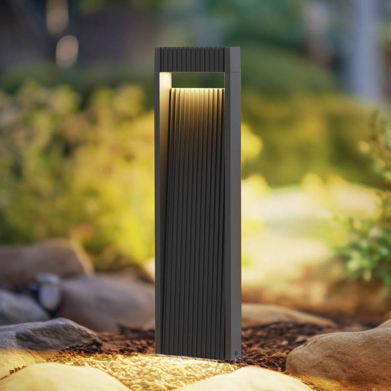Lucande LED-Wegeleuchte Tavion, 60 cm, anthrazit, IP65 von LUCANDE