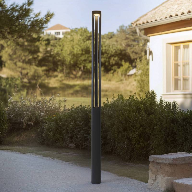 Lucande LED-Außenleuchte Zarek, 230 cm, anthrazit, IP65 von LUCANDE