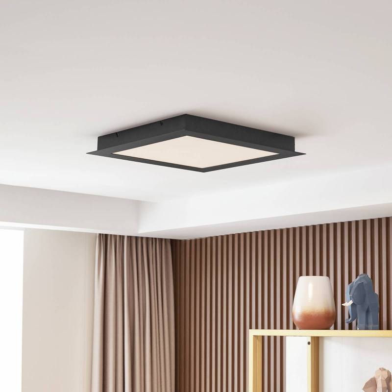 Lucande Smart LED-Deckenlampe Leicy schwarz 45 cm RGB CCT von LUCANDE