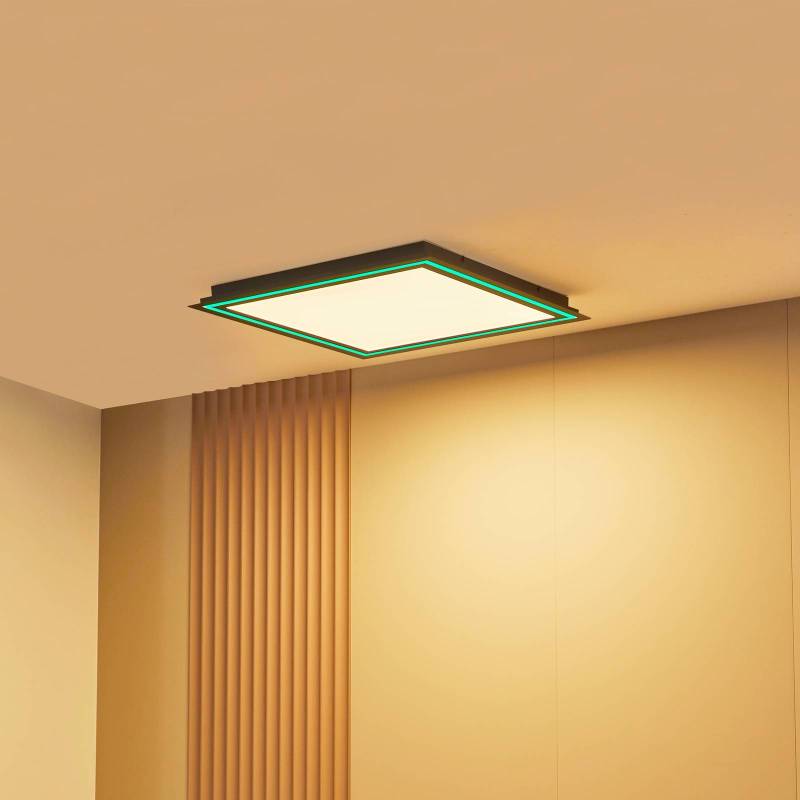 Lucande LED-Deckenlampe Leicy, weiß, 64 cm, RGB, CCT von LUCANDE