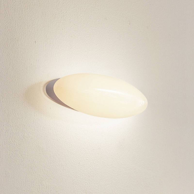 Lucande LED-Wandleuchte Leihlo, weiß, Kunststoff, 8 cm hoch von LUCANDE