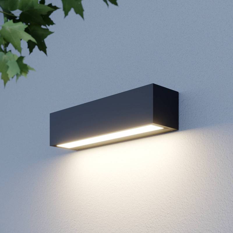 Lucande LED-Außenwandlampe Lengo, 25 cm, grafitgrau, 1-flg. von LUCANDE