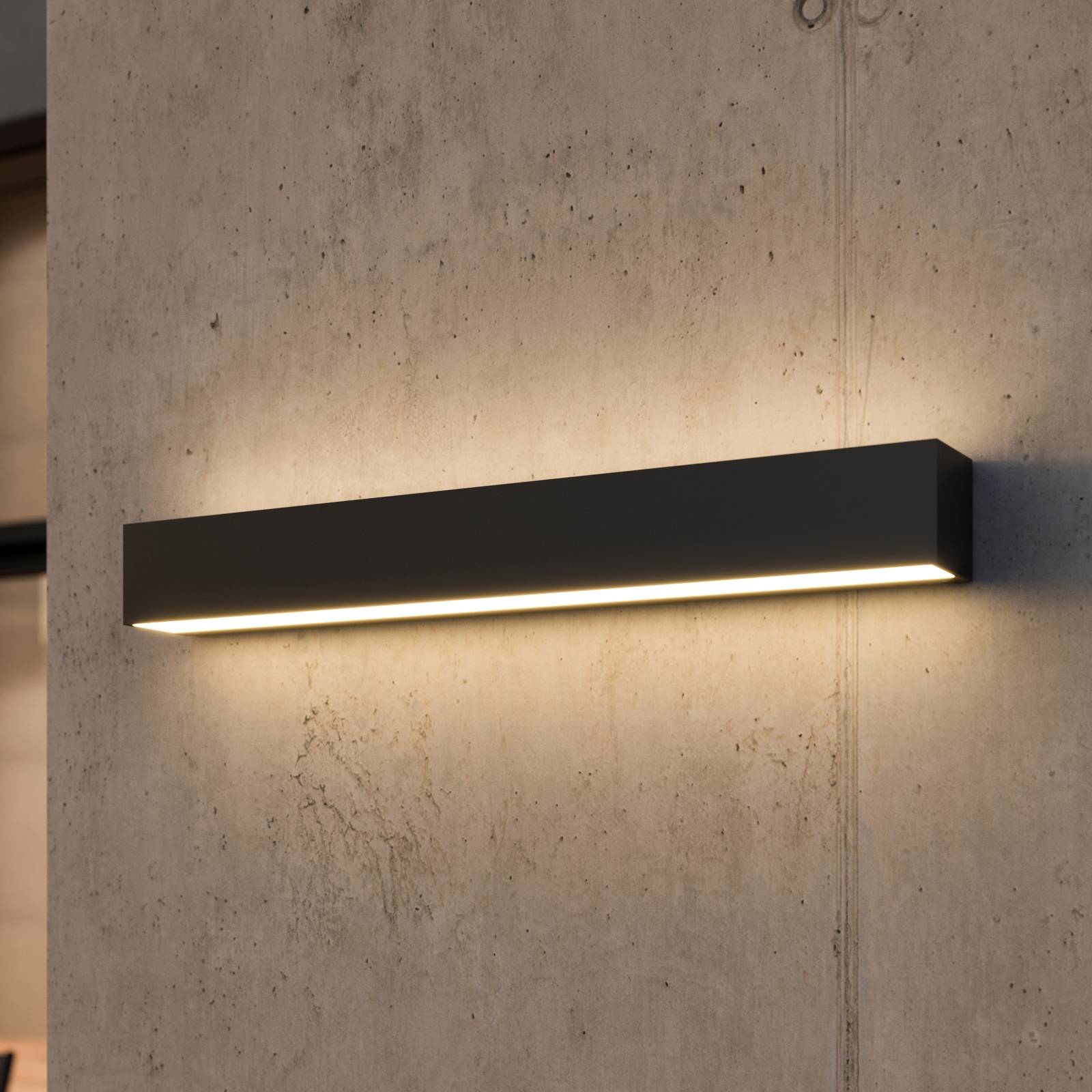 Lucande LED-Wandleuchte Lengo, 50cm anthrazit, up/down 3000K Lucande LED-Wandleuchte Lengo, 50cm anthrazit, up/down 3000K von LUCANDE
