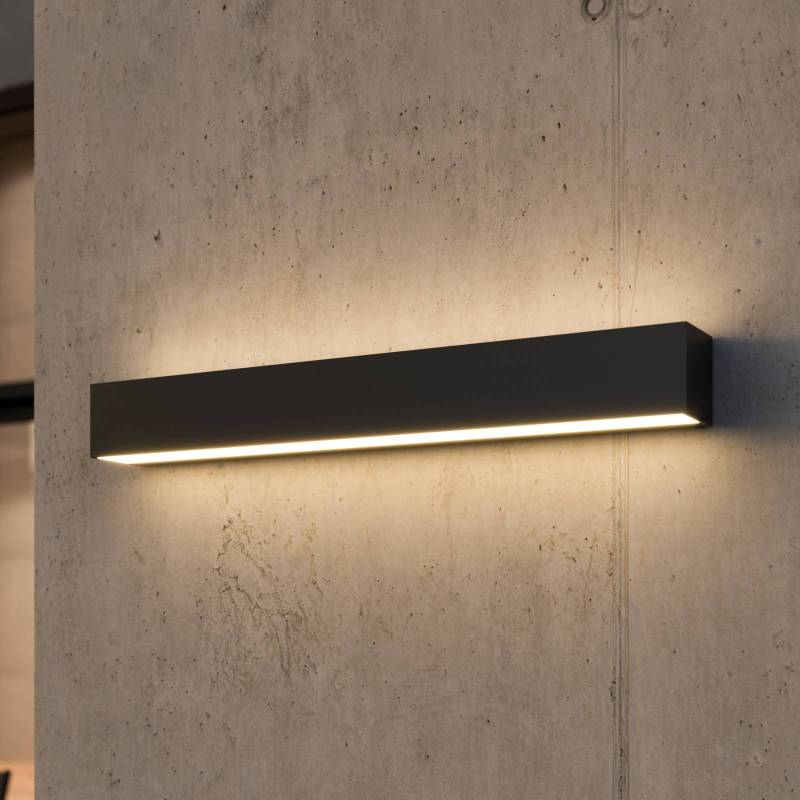 Lucande LED-Wandleuchte Lengo, 50cm anthrazit, up/down 3000K von LUCANDE