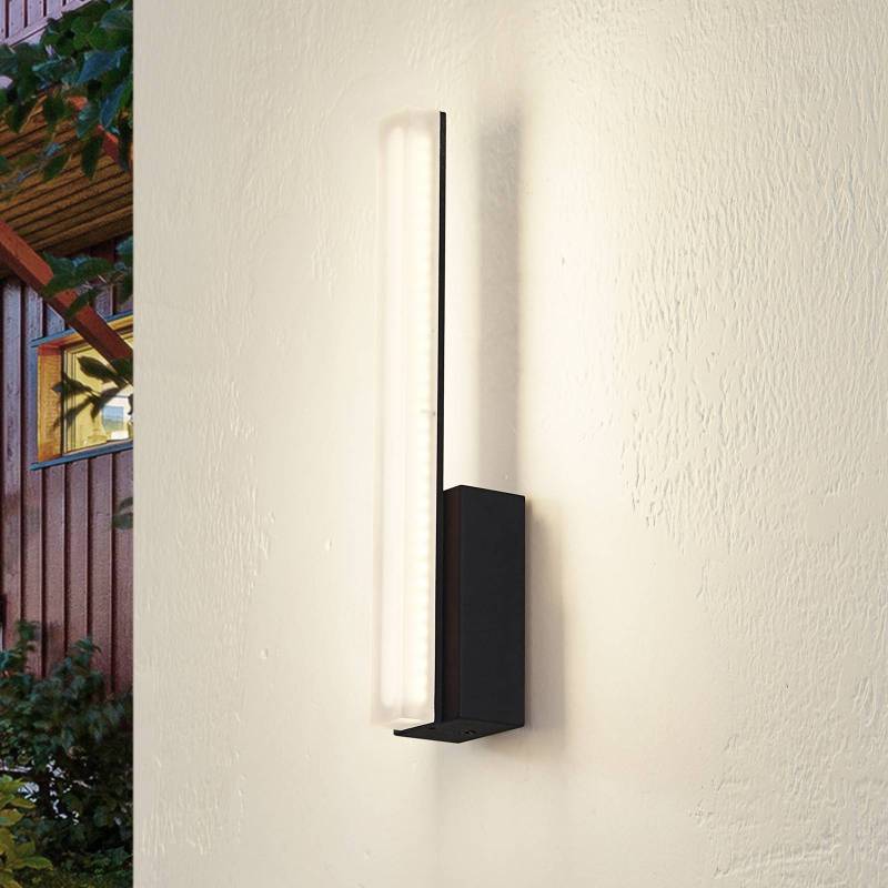 Lucande LED-Wandleuchte Lisana, vertikal, IP44 von LUCANDE