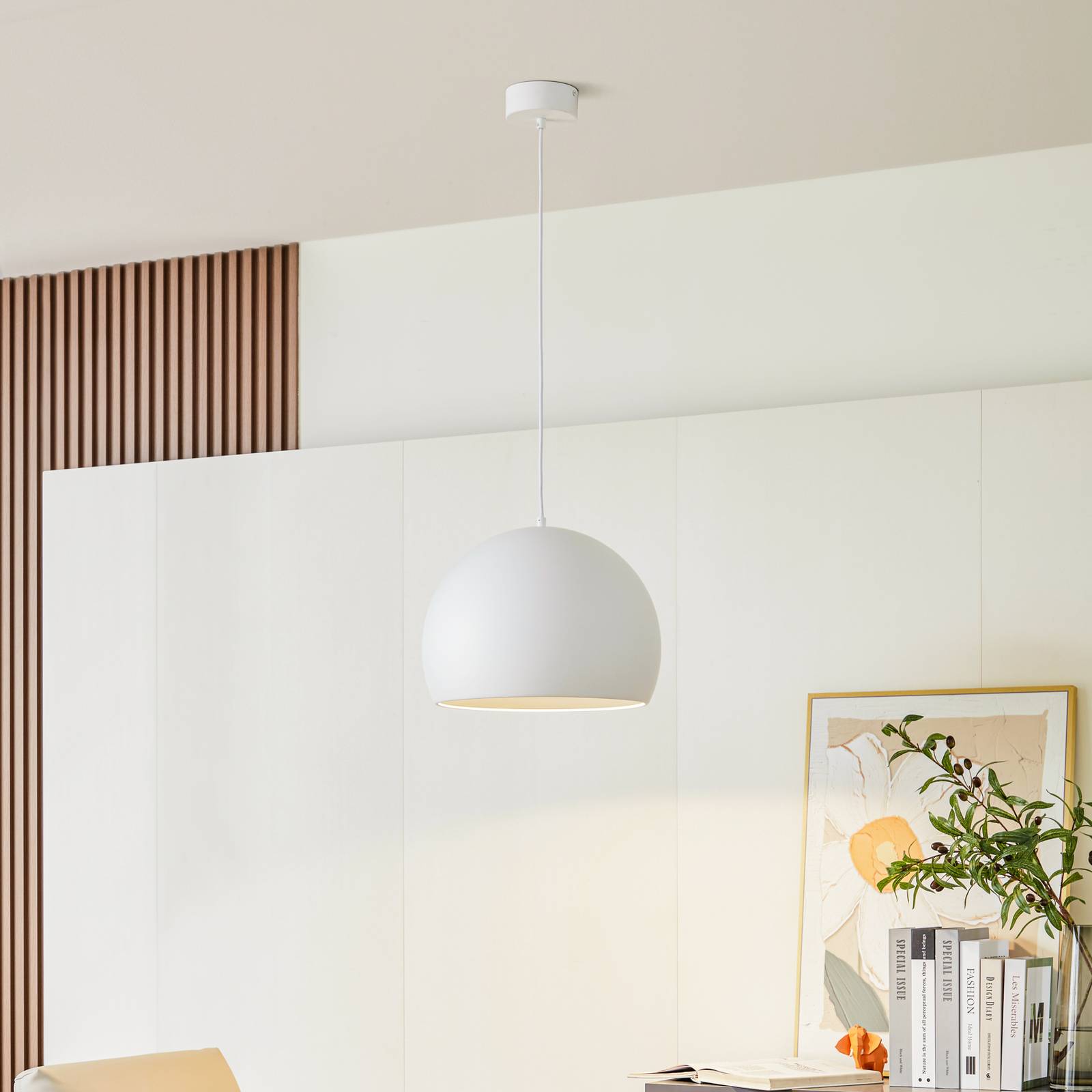 Lucande LED-Hängeleuchte Lythara, weiß, Ø 40 cm, Aluminium Lucande LED-Hängeleuchte Lythara, weiß, Ø 40 cm, Aluminium von LUCANDE