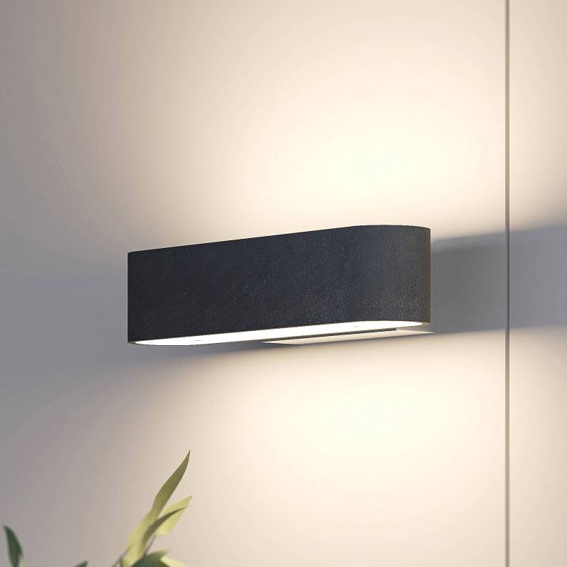 Lucande LED-Wandleuchte Matteo, Holz, 28 cm breit, up/down von LUCANDE