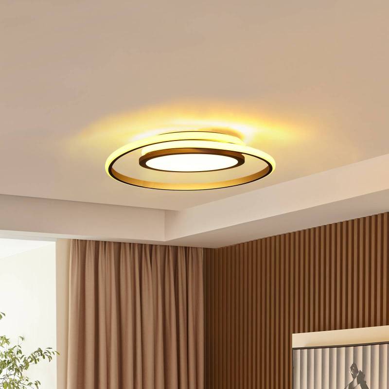Lucande LED-Deckenlampe Noud, 49 cm, silber, Alu, dimmbar von LUCANDE
