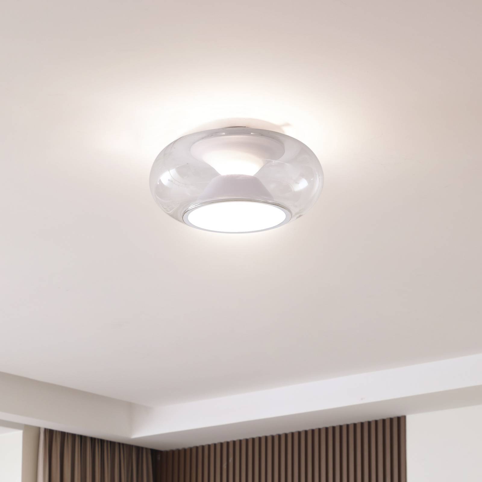 Lucande LED-Deckenleuchte Orasa, Glas, weiß/klar, Ø 43 cm Lucande LED-Deckenleuchte Orasa, Glas, weiß/klar, Ø 43 cm von LUCANDE