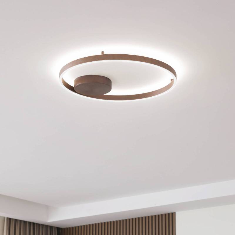 Lucande Smart LED-Deckenleuchte Moise, kaffee, CCT, Tuya von LUCANDE