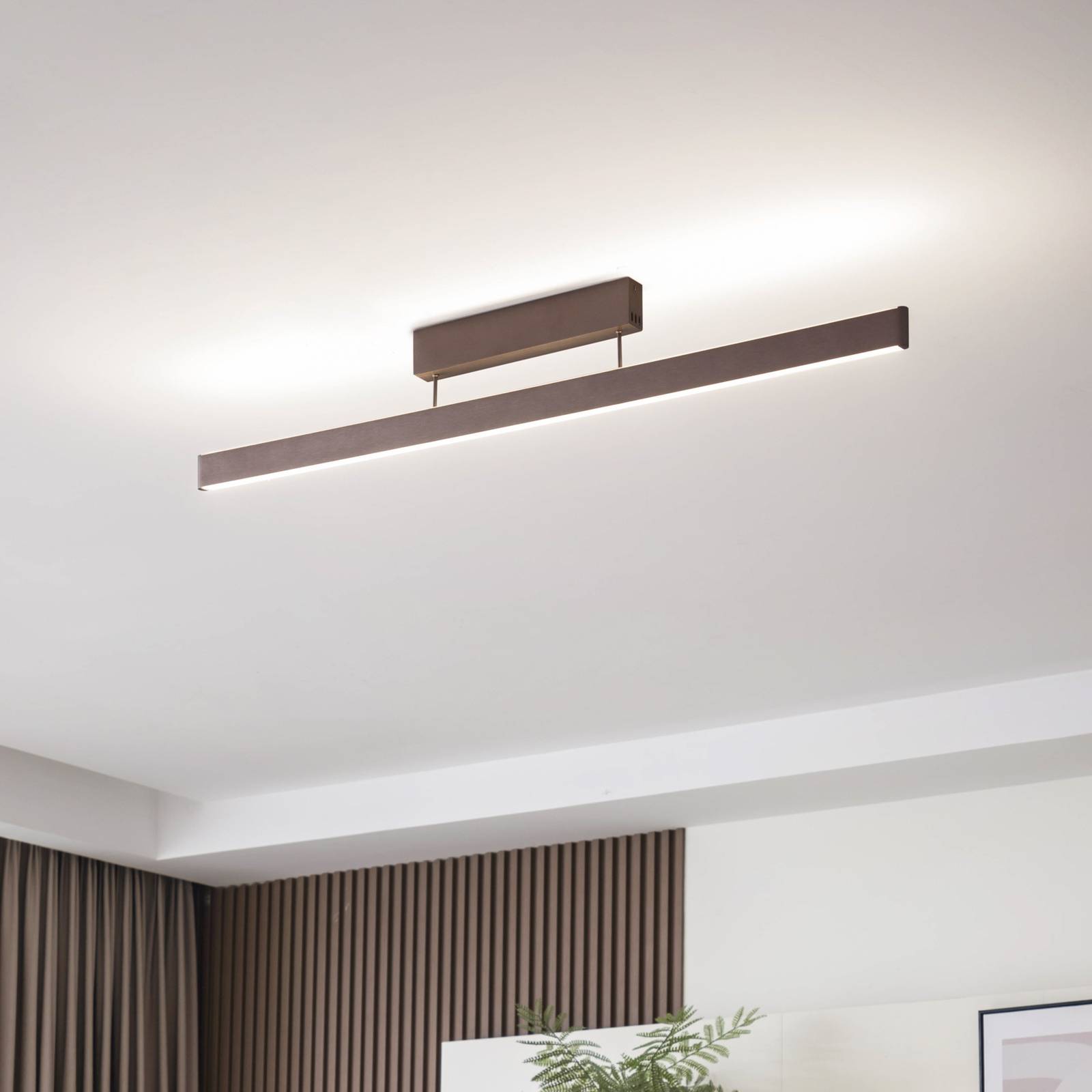 Lucande Smart LED-Deckenleuchte Mylosh, kaffee, CCT, Tuya Lucande Smart LED-Deckenleuchte Mylosh, kaffee, CCT, Tuya von LUCANDE