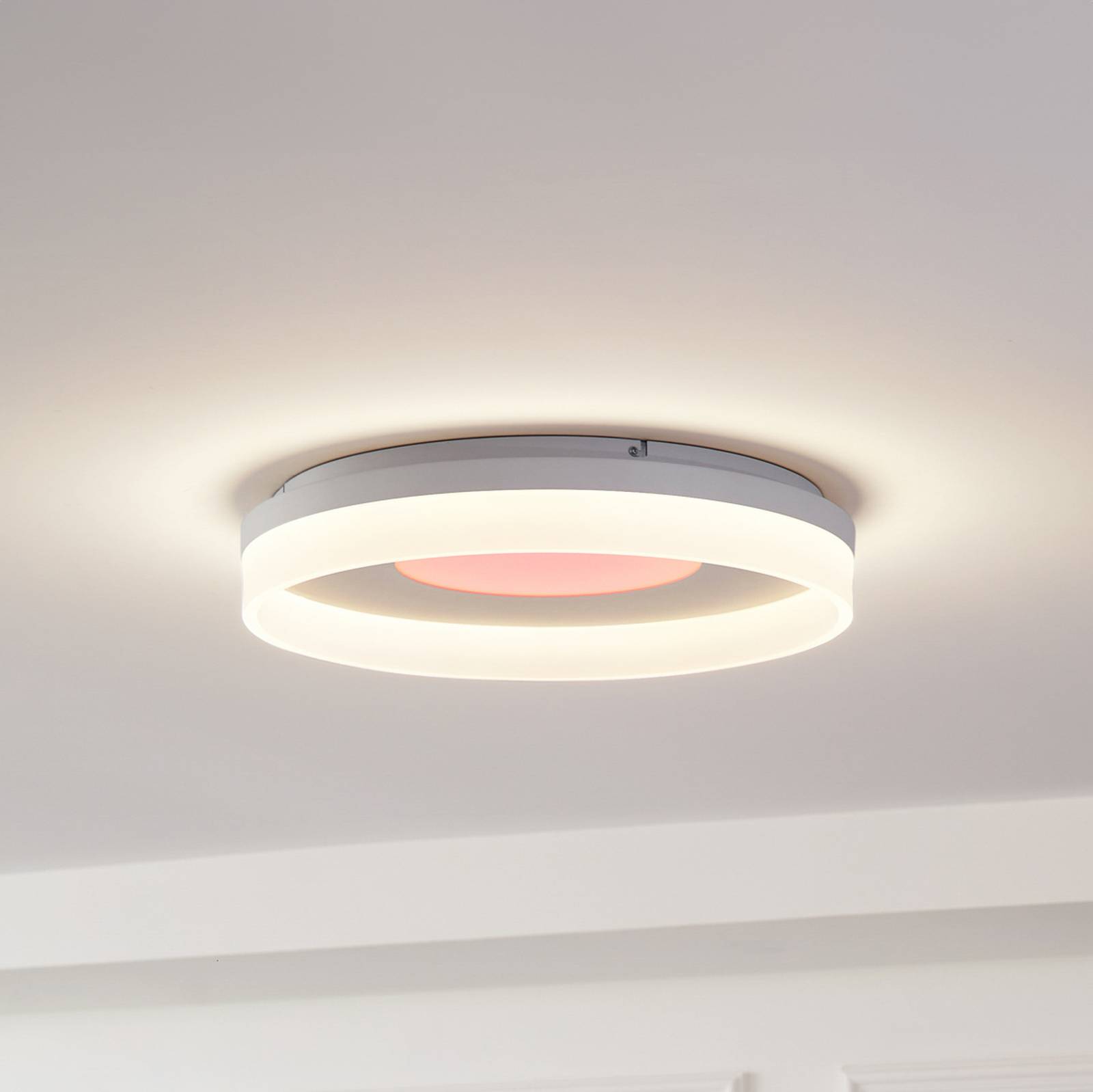 Lucande Smart LED-Deckenleuchte Squillo weiß Tuya RGBW CCT Lucande Smart LED-Deckenleuchte Squillo weiß Tuya RGBW CCT von LUCANDE