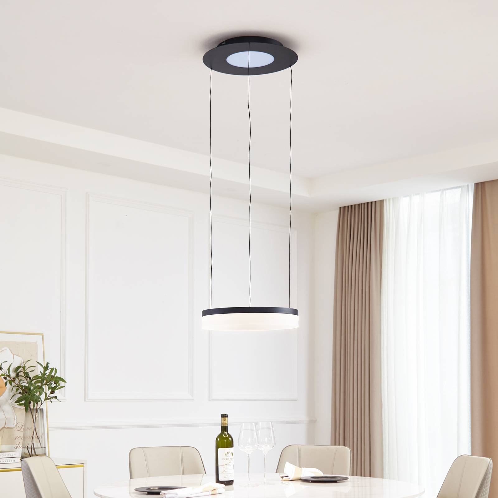 Lucande Smart LED-Hängeleuchte Squillo schwarz Tuya RGBW CCT Lucande Smart LED-Hängeleuchte Squillo schwarz Tuya RGBW CCT von LUCANDE