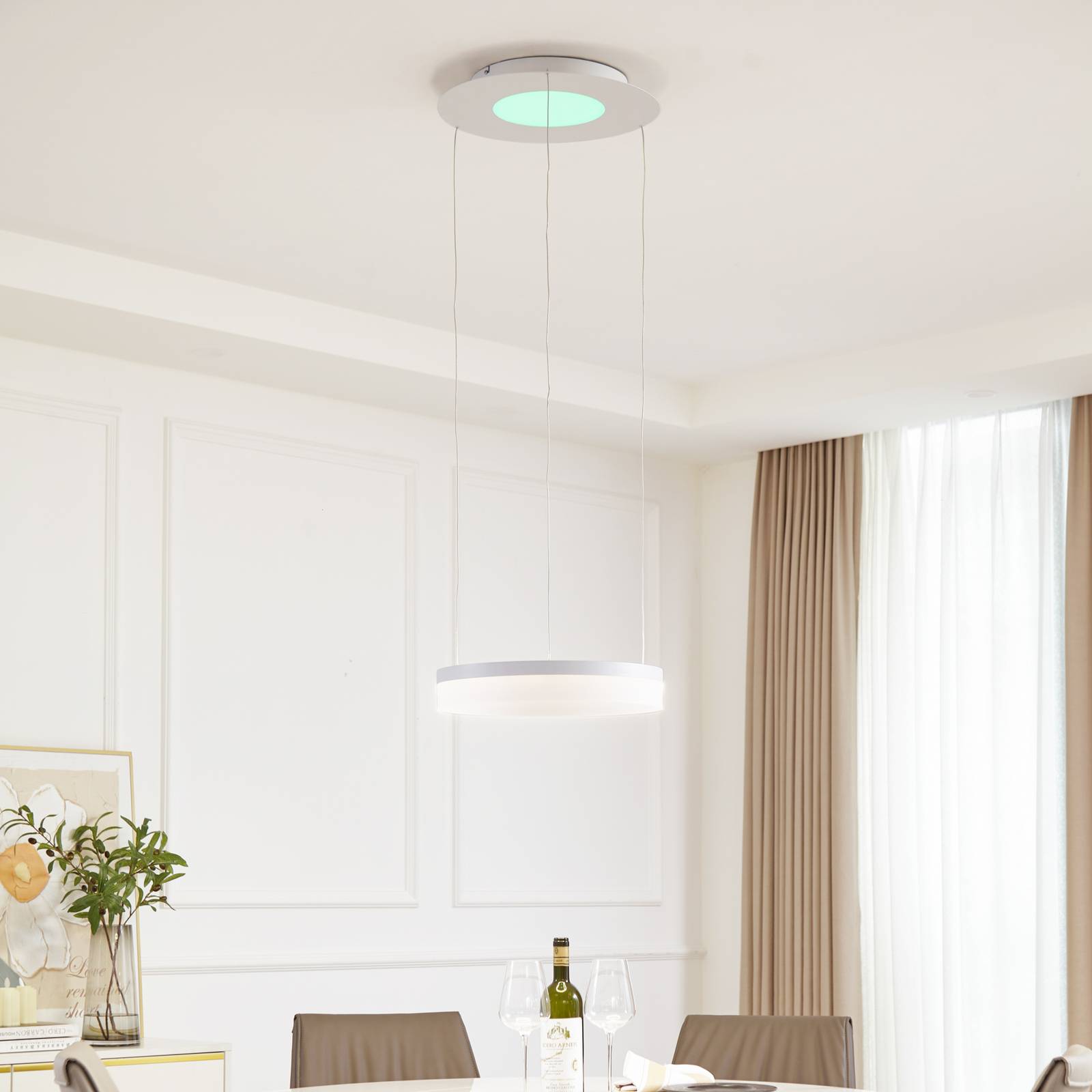 Lucande Smart LED-Hängeleuchte Squillo weiß Tuya RGBW CCT Lucande Smart LED-Hängeleuchte Squillo weiß Tuya RGBW CCT von LUCANDE