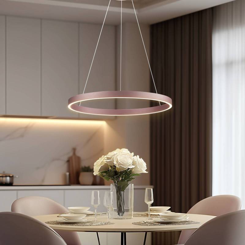 Lucande Smart LED-Hängeleuchte Yonam, kaffee, 1-flg., Tuya von LUCANDE