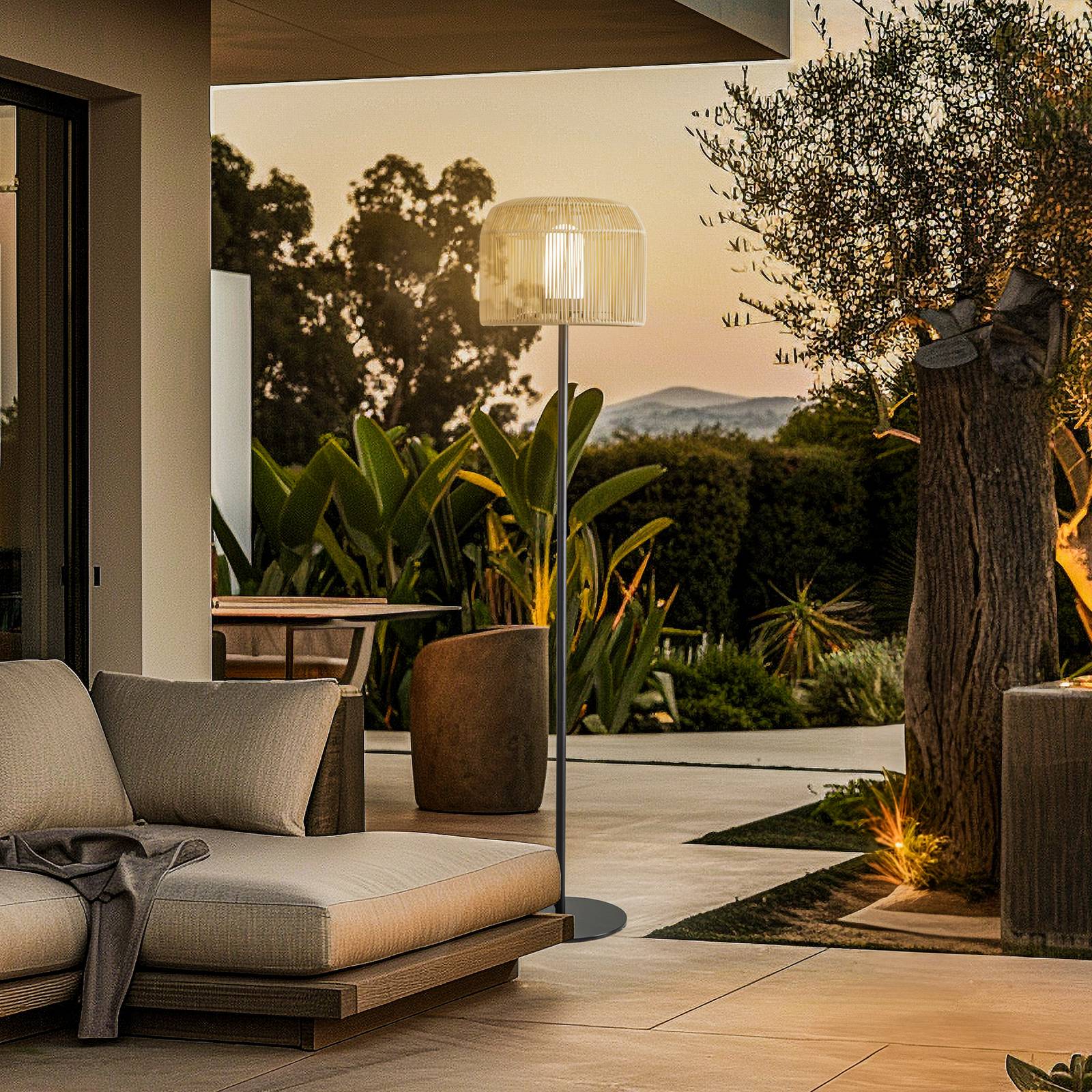 Lucande Terrassenleuchte Solvindor, khaki, Kunststoff IP44 Lucande Terrassenleuchte Solvindor, khaki, Kunststoff IP44 von LUCANDE