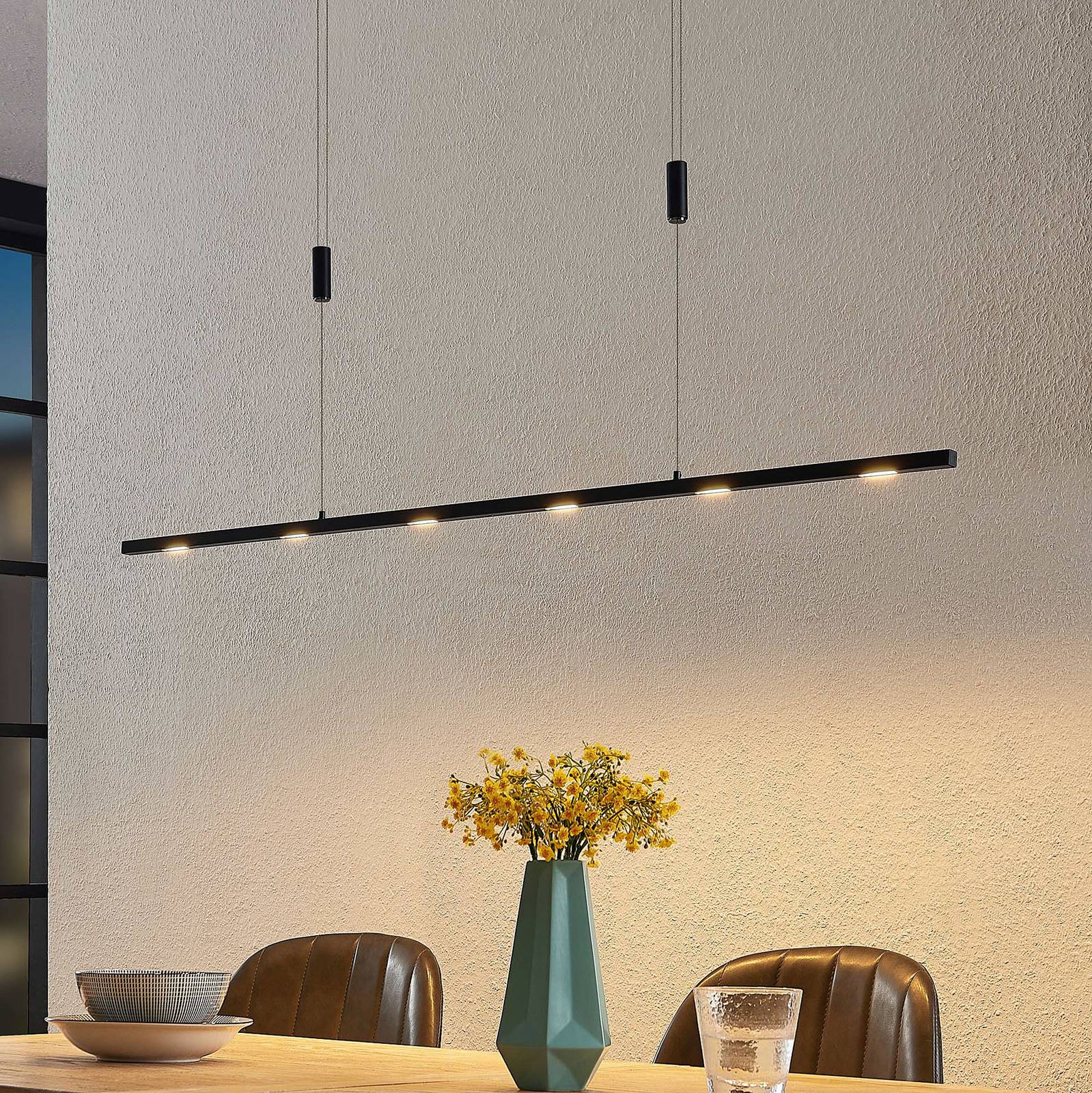 Lucande LED-Pendellampe Stakato, 120 cm, 6-flg., dimmbar Lucande LED-Pendellampe Stakato, 120 cm, 6-flg., dimmbar von LUCANDE