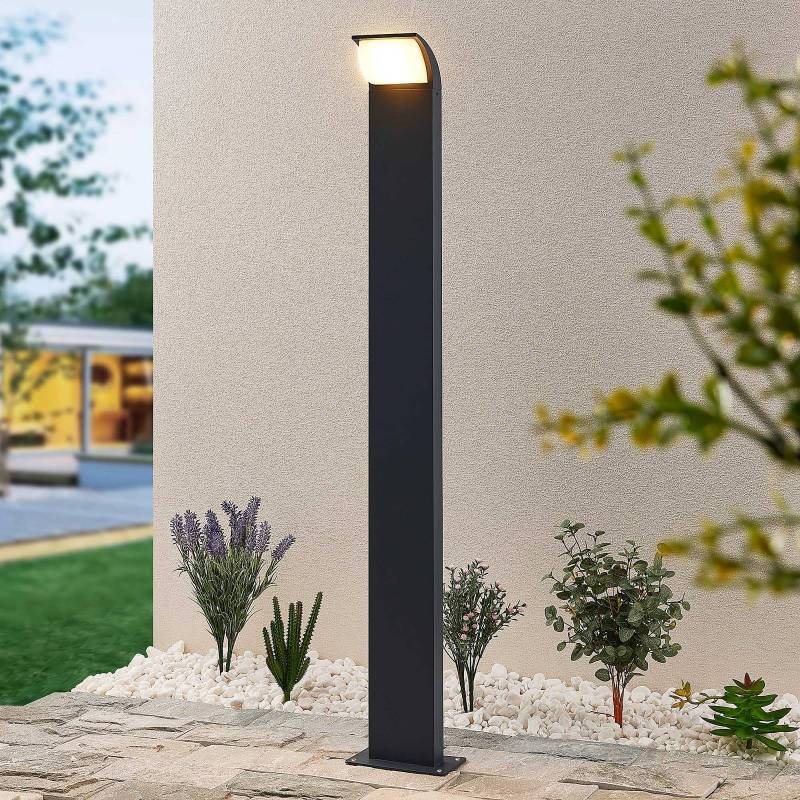 Lucande LED-Wegeleuchte Tinna, 100 cm, anthrazit, IP65 von LUCANDE