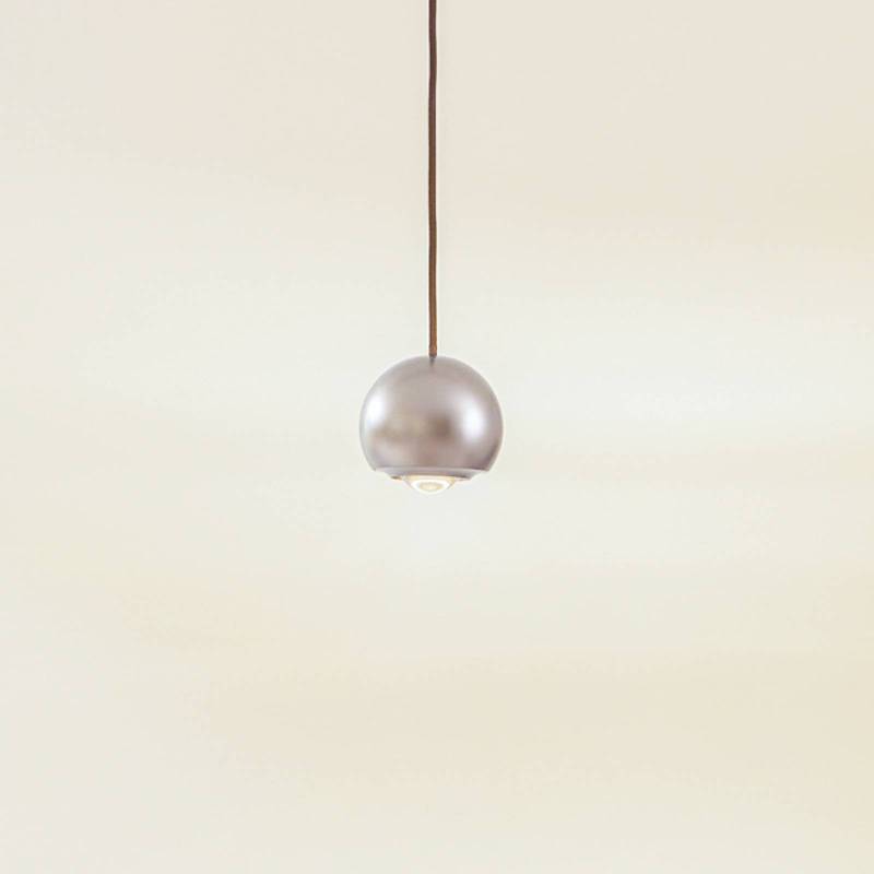Lucande LED-Hängelampe Varineth, nickelfarben, Alu, Ø 11 cm von LUCANDE