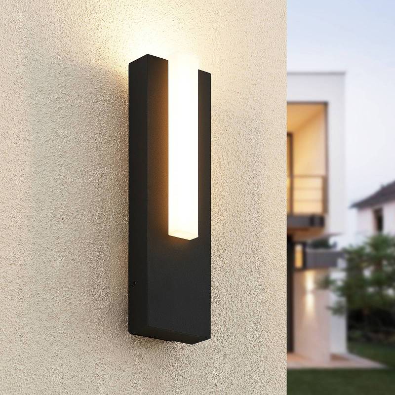 Lucande LED-Außenwandleuchte Virgalia, 31cm, anthrazit, IP65 von LUCANDE
