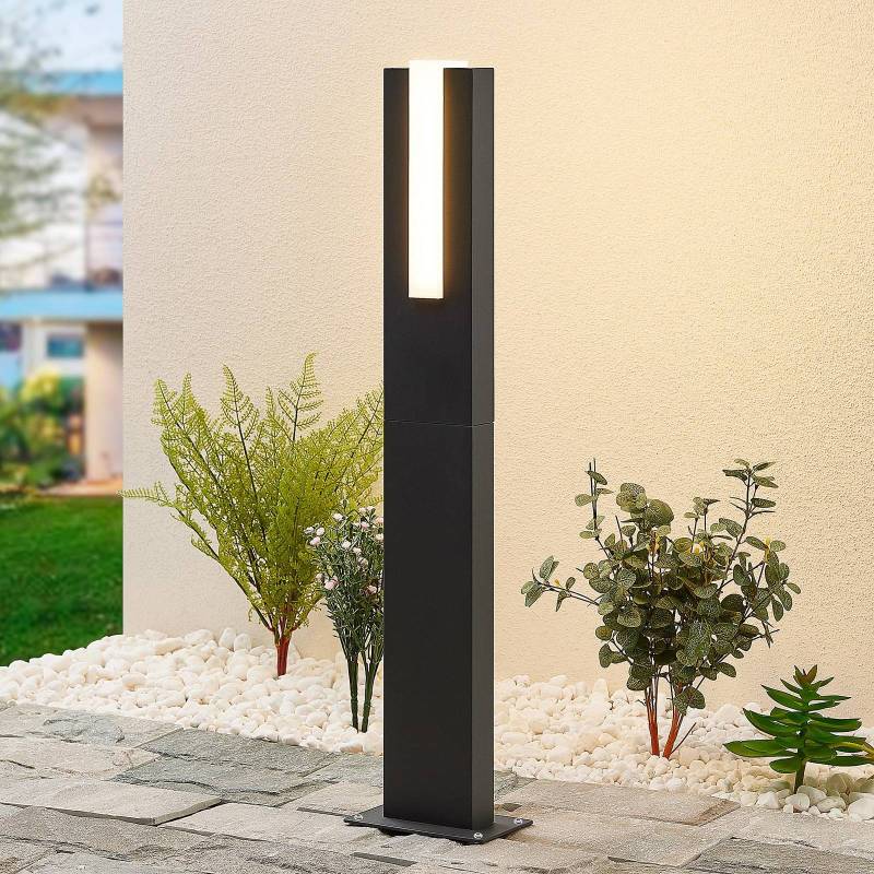 Lucande LED-Wegeleuchte Virgalia, 65 cm, IP65, anthrazit von LUCANDE