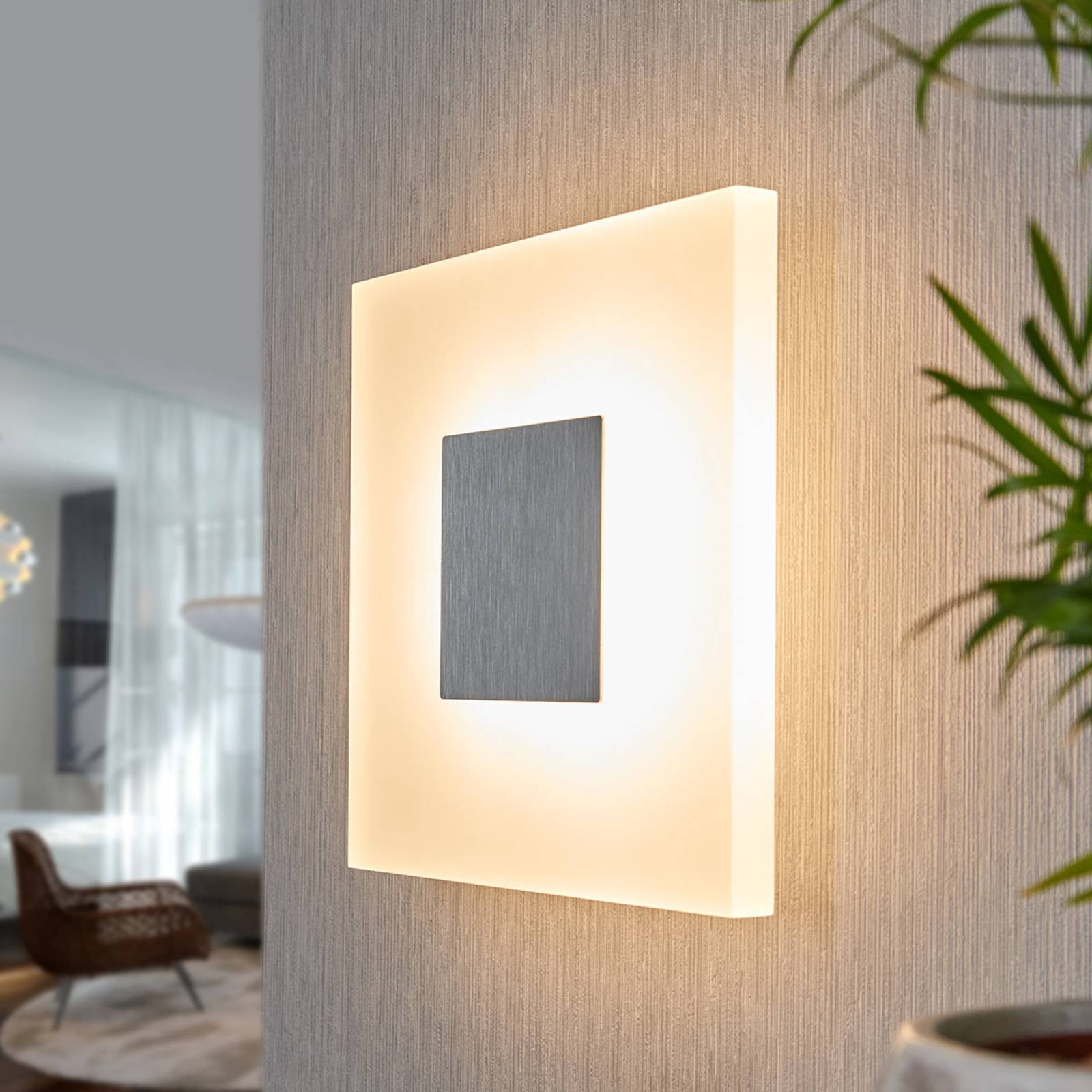 Lucande LED-Wandleuchte Berlind, 26 cm, weiß, Glas, Metall Lucande LED-Wandleuchte Berlind, 26 cm, weiß, Glas, Metall von LUCANDE